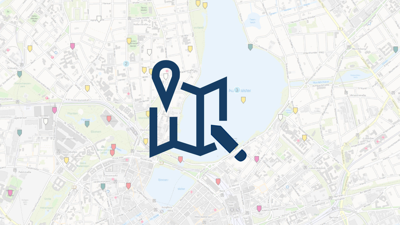 Screenshot Maps with pins and icon