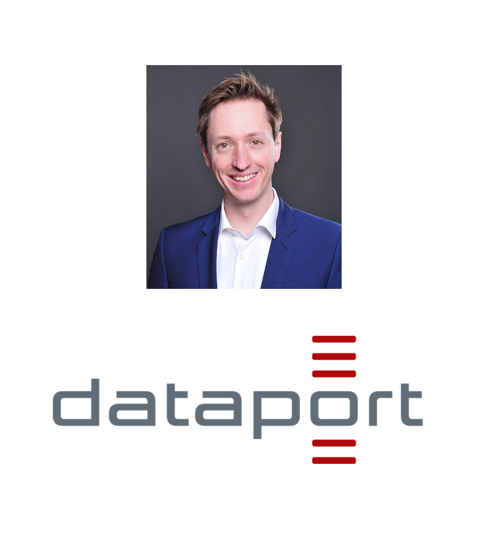 Portrait Daniel Bockelmann und Logo Dataport